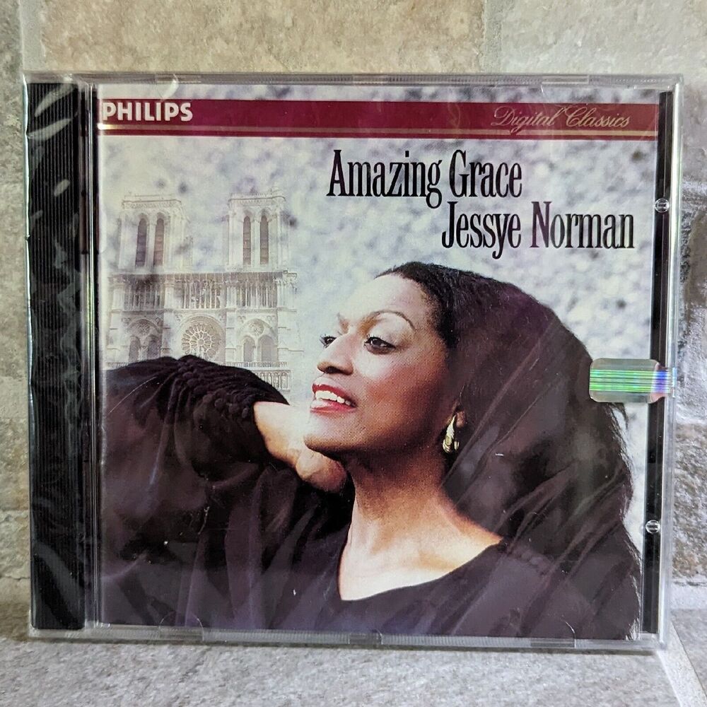 NEW JESSYE NORMAN: AMAZING GRACE, SPIRITUAL 1991 REISSUE PHILLIPS CD